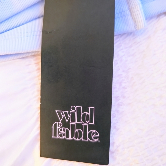 Wild Fable Light Blue Tube Crop Top - Picture 6 of 7